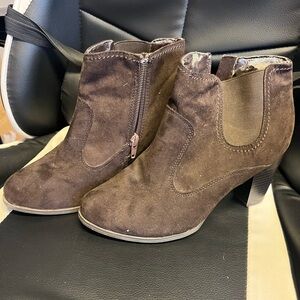 Brown Suede Ankle Boots